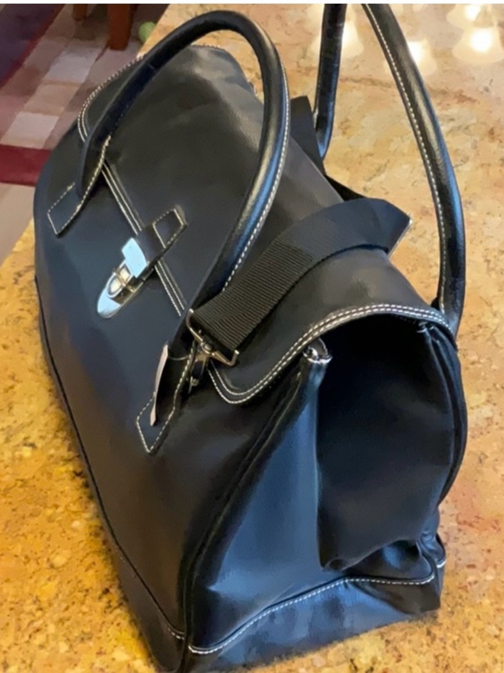Victoria's Secret Black Travel Weekender Bag